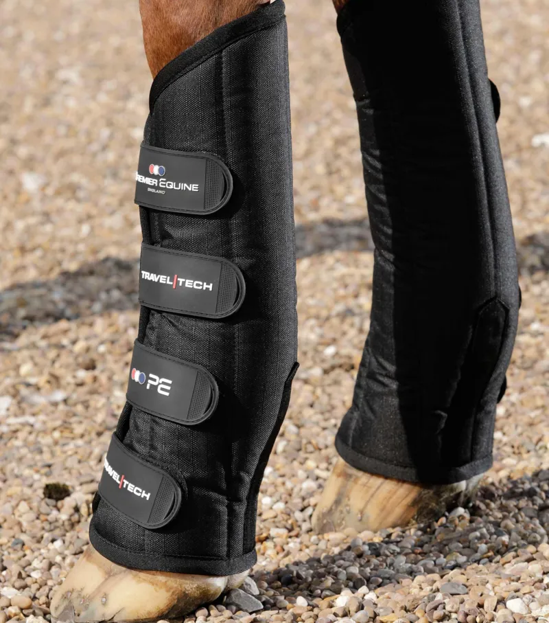Premier Equine Travel-Tech Travel Boots - Black-2