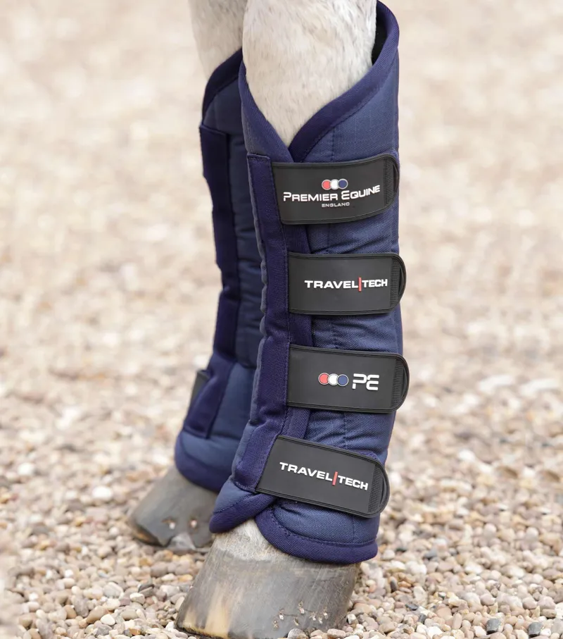 Premier Equine Travel-Tech Travel Boots - Navy-1