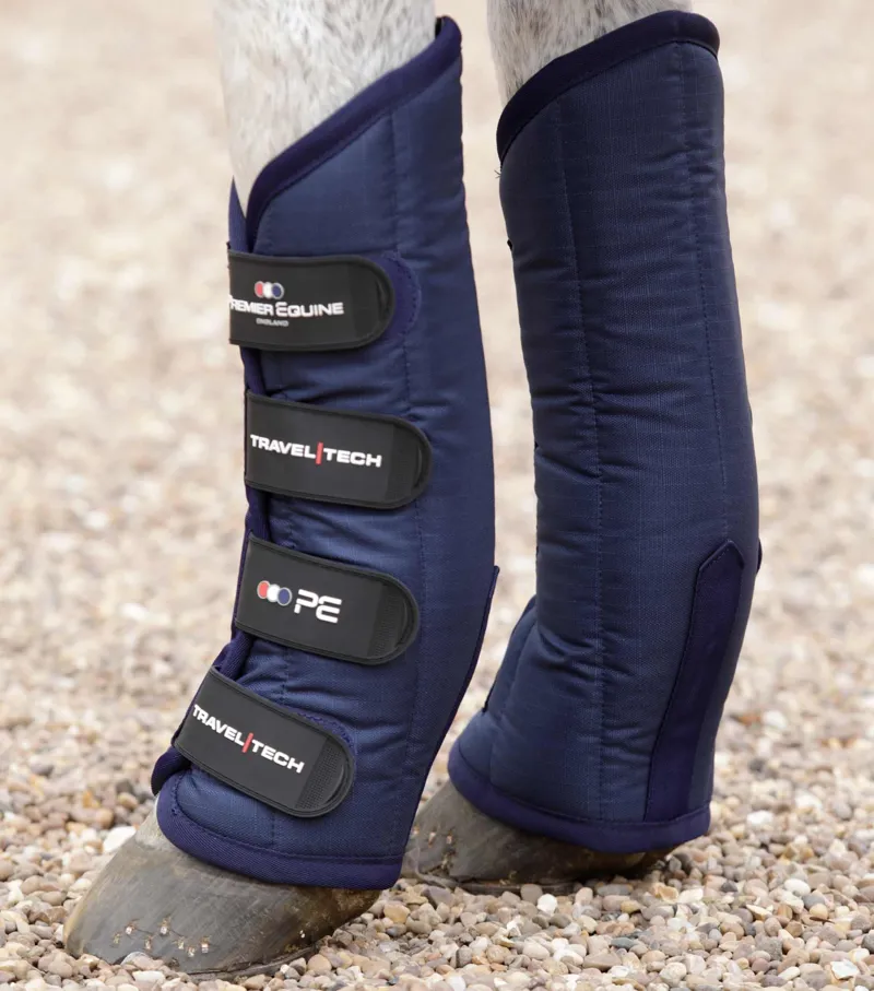 Premier Equine Travel-Tech Travel Boots - Navy-2