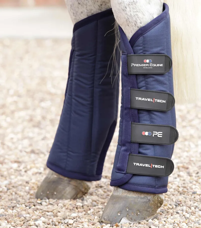 Premier Equine Travel-Tech Travel Boots - Navy-4