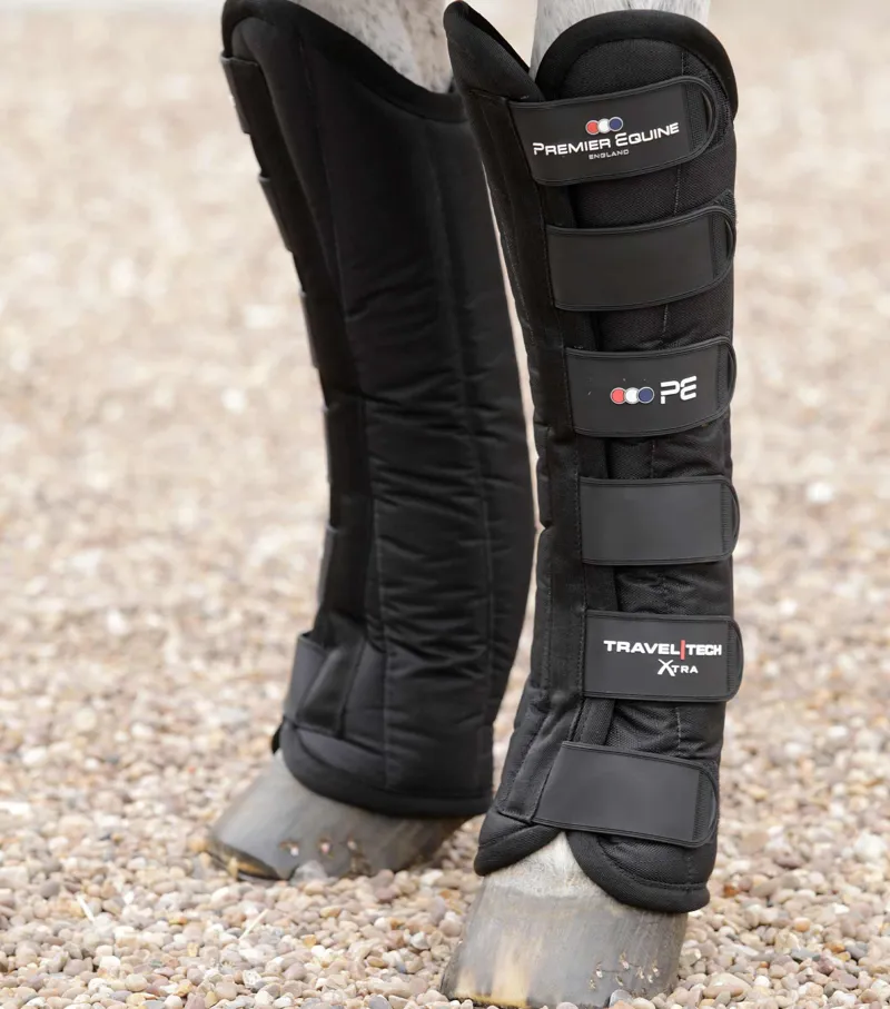 Premier Equine Travel-Tech Xtra Travel Boots - Black