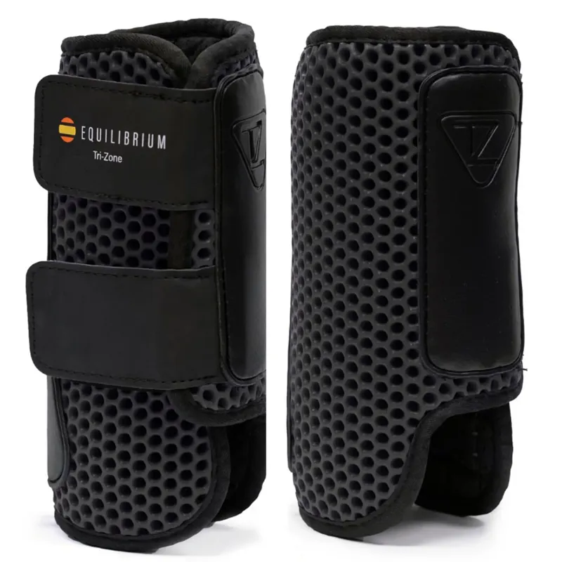 Equilibrium Tri-Zone Impact Sports Front Boots - Black