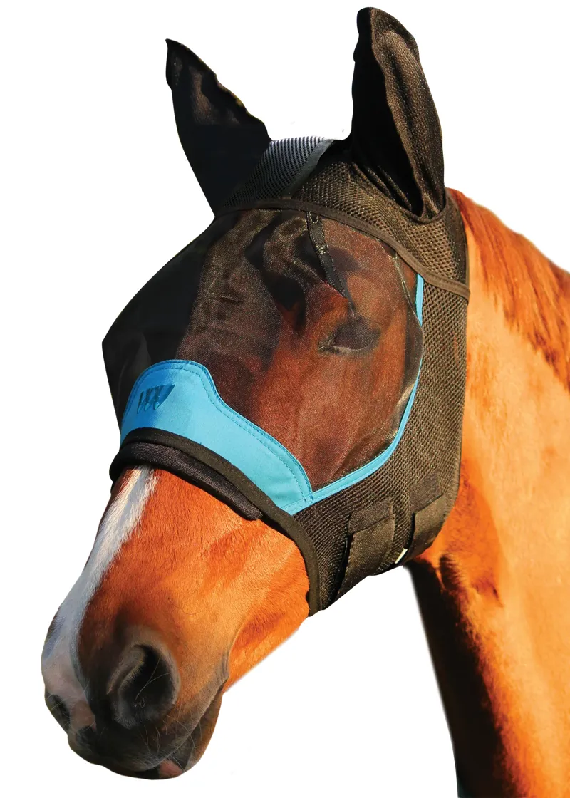 Woof Wear UV Fly Mask with Ears - Turquoise
