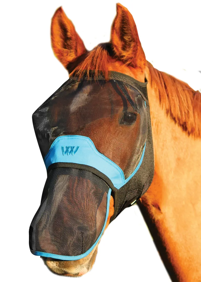 Woof Wear UV Fly Mask without Ears - Turquoise