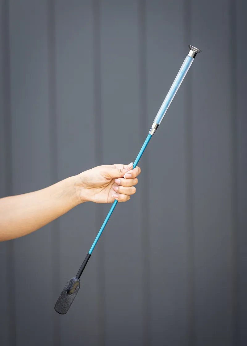 Woof Wear Gel Fusion Riding Whip - Turquoise 60cm-1