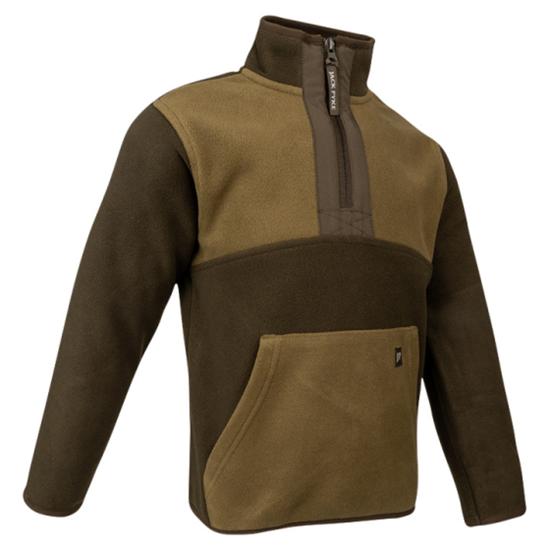 Jack Pyke Junior Two Tone Fleece Top - Brown-1