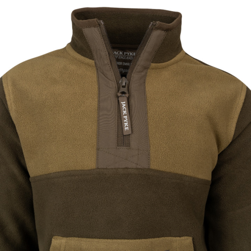 Jack Pyke Junior Two Tone Fleece Top - Brown-3