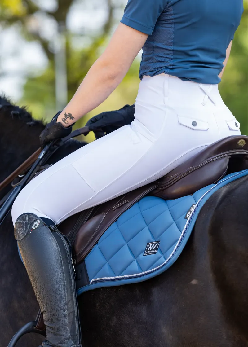 Woof Wear Women's Competition Riding Tights - White-2