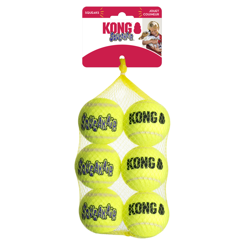 KONG SqueakAir Balls - X 6 Pack Medium -4