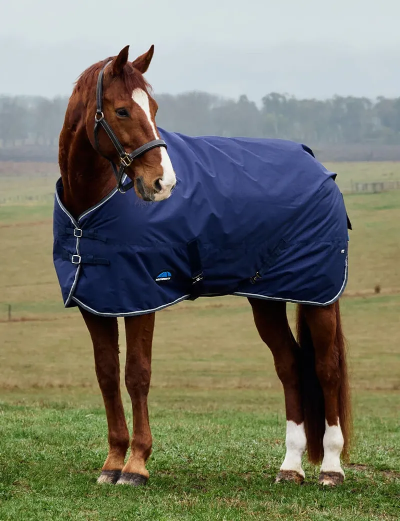 WeatherBeeta ComFiTec Tyro Turnout Standard Neck 50g Rug - Navy/Charcoal-2
