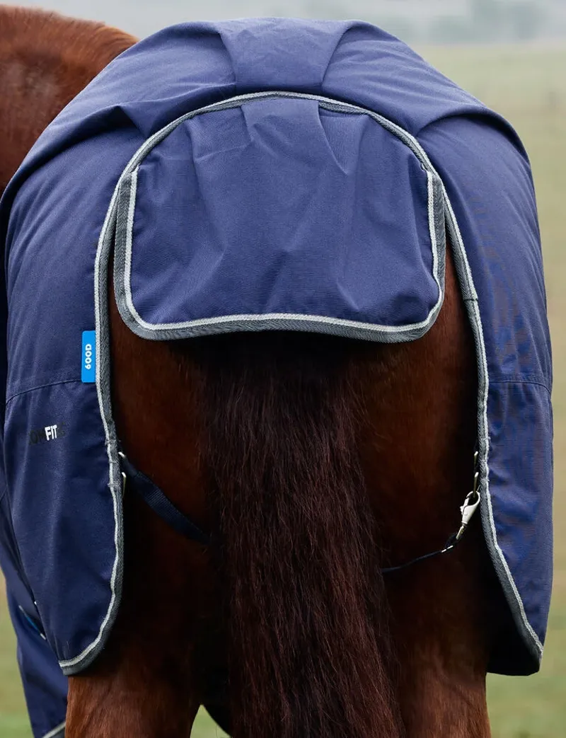 WeatherBeeta ComFiTec Tyro Turnout Standard Neck 50g Rug - Navy/Charcoal-3