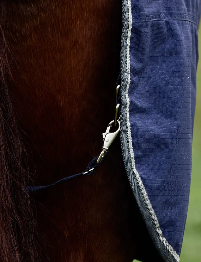 WeatherBeeta ComFiTec Tyro Turnout Standard Neck 50g Rug - Navy/Charcoal-5