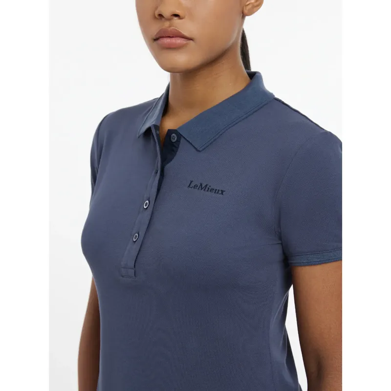 LeMieux Classique Polo Shirt - Dusk Blue-1