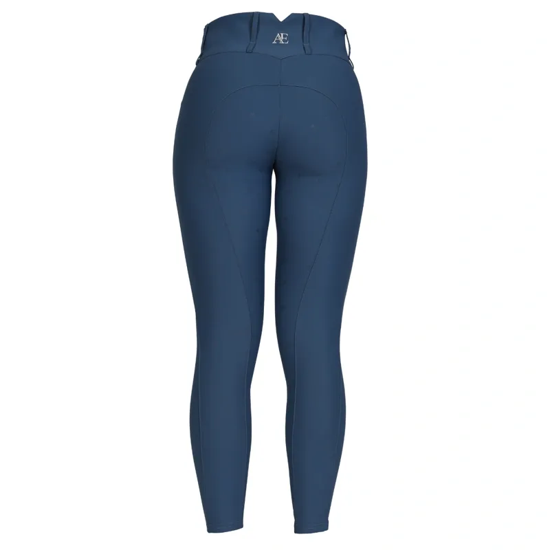 Shires Aubrion Equestrian Winter Breeches - Estate Blue-1