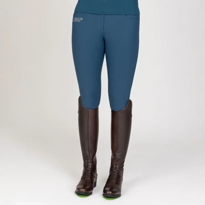 Shires Aubrion Equestrian Winter Breeches - Estate Blue-6