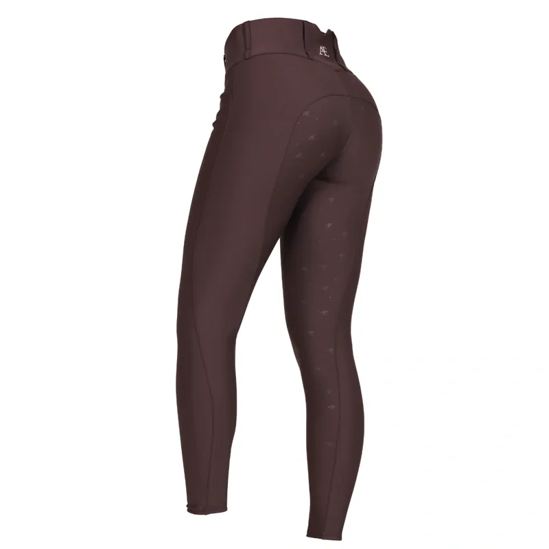 Shires Aubrion Equestrian Winter Breeches - Espresso-2