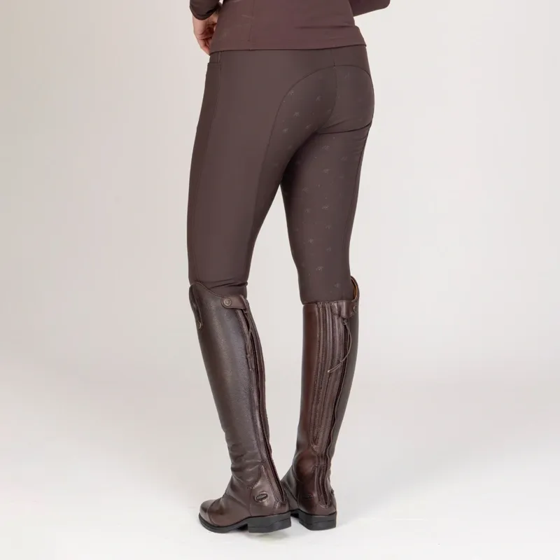 Shires Aubrion Equestrian Winter Breeches - Espresso-7
