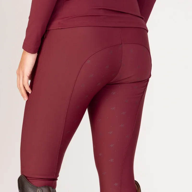 Shires Aubrion Equestrian Winter Breeches - Port-8