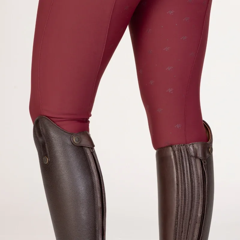 Shires Aubrion Equestrian Winter Breeches - Port-9