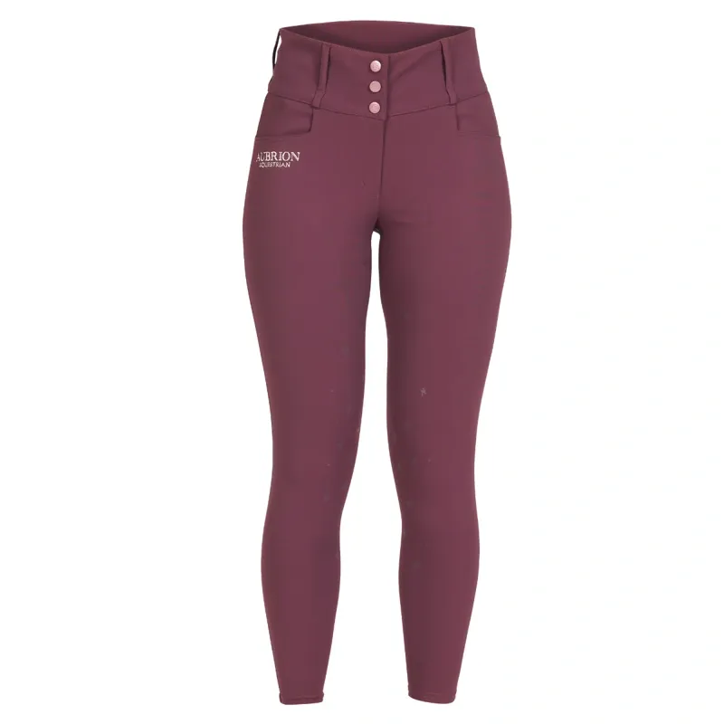 Shires Aubrion Equestrian Winter Breeches - Thistle-1