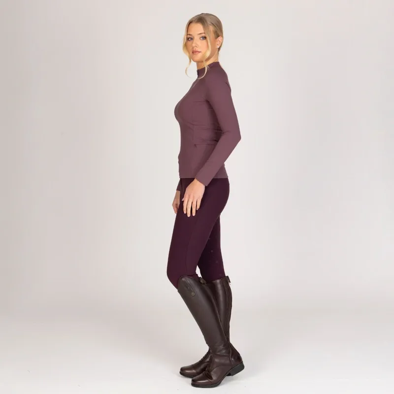 Shires Aubrion Equestrian Winter Breeches - Thistle-6