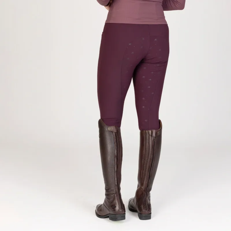Shires Aubrion Equestrian Winter Breeches - Thistle-10