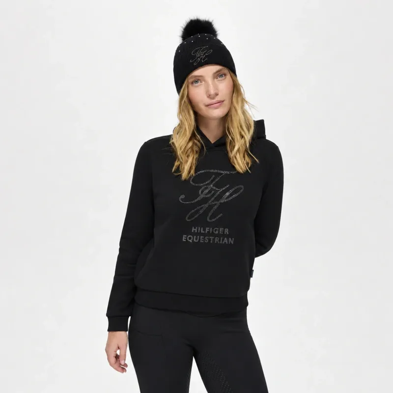 Tommy Hilfiger Estelle Women Rhinestone Hoodie - Black-1