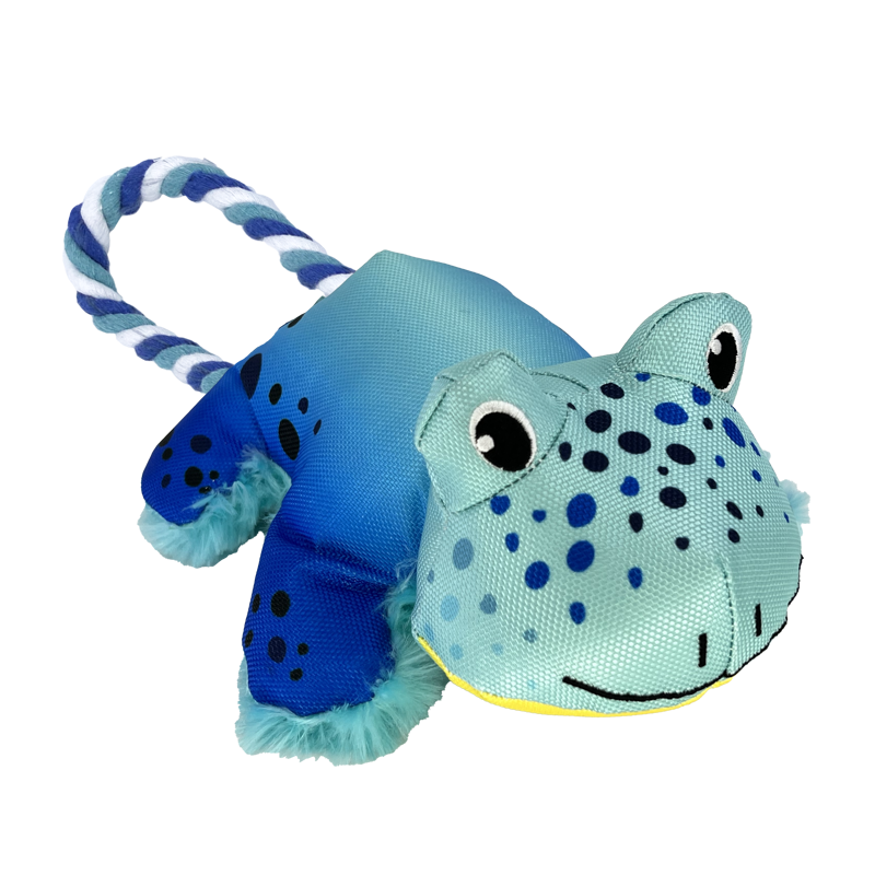 KONG Cozie Tuggz Frog - Small/ Medium -3