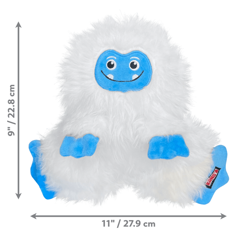 KONG Holiday Frizzles Yeti dog toy-1