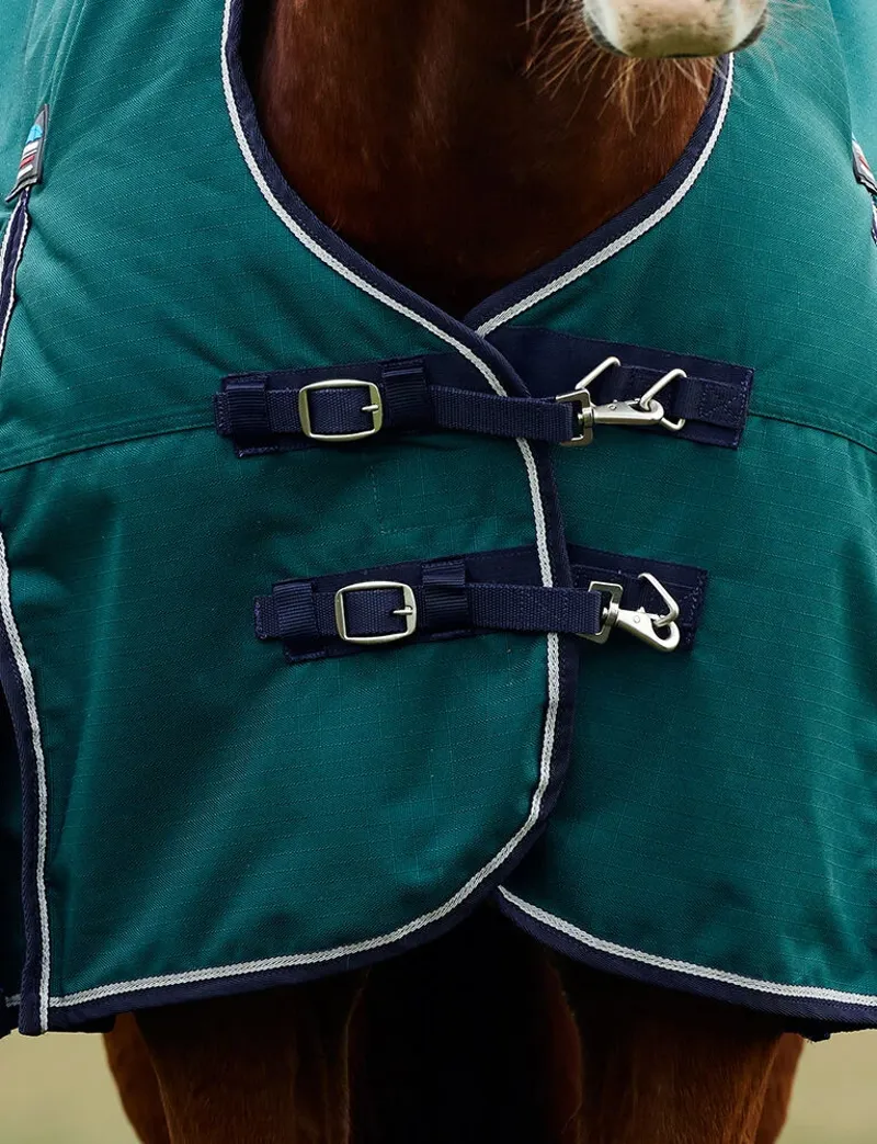 WeatherBeeta ComFiTec Plus Dynamic 100G Turnout High Neck Rug - Forest Green-1