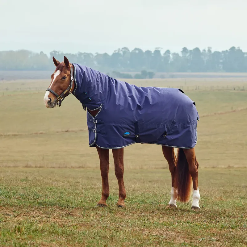 WeatherBeeta ComFiTec Tyro 50g Turnout Combo Neck Rug - Navy/Charcoal