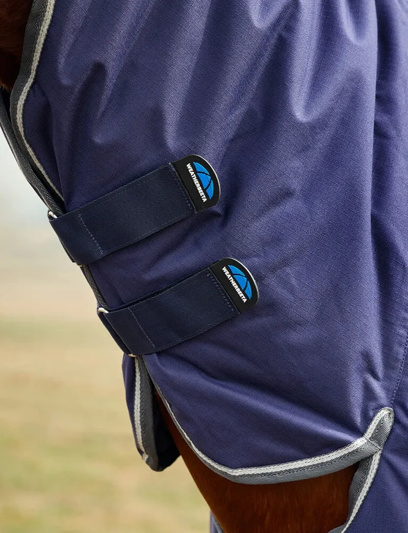 WeatherBeeta ComFiTec Tyro Turnout 360g Combo Neck Rug - Navy/Charcoal -1