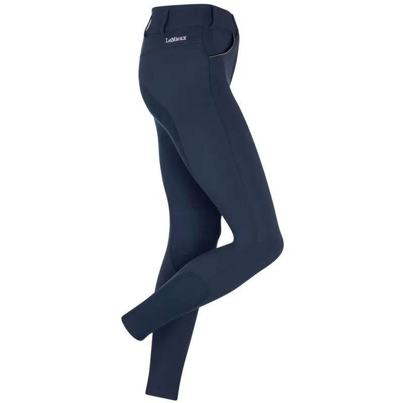 LeMieux Victoria Breech Suede Seat - Navy-1