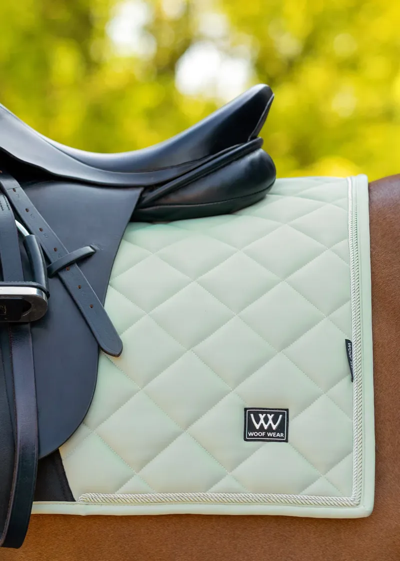 Woof Wear Vision Aura Dressage Saddle Pad - Sage Full -1