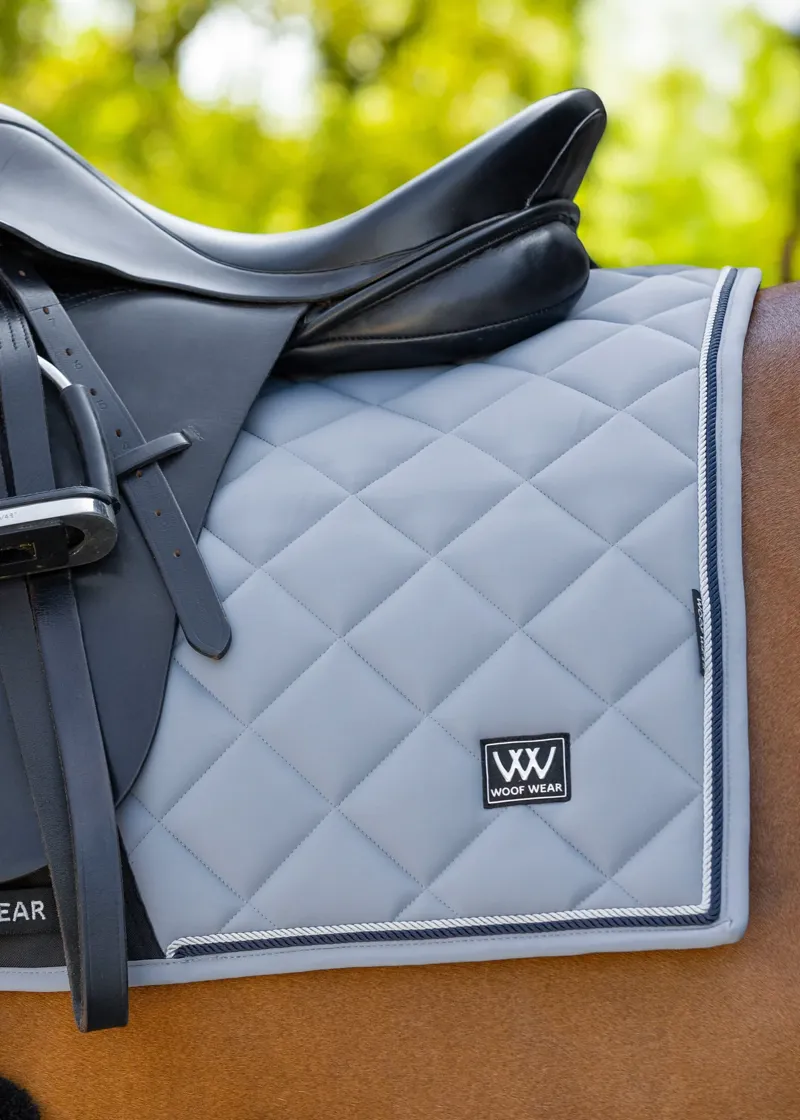 Woof Wear Vision Aura Dressage Saddle Pad - Steel Blue Full-1