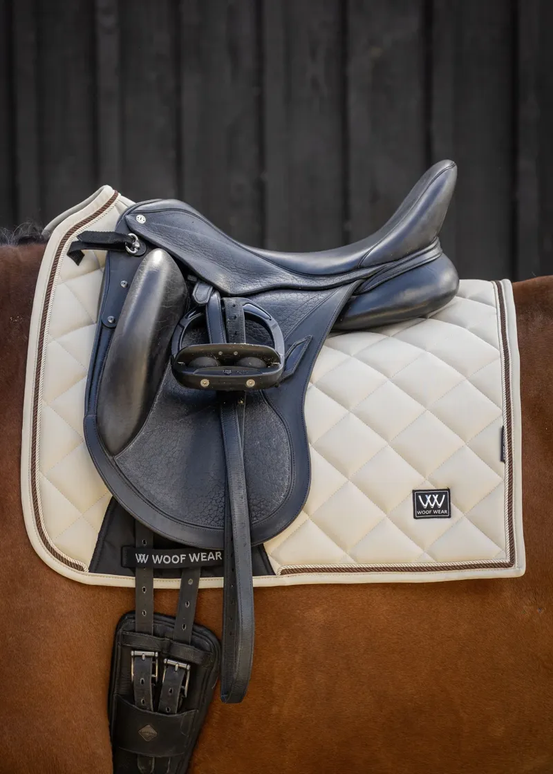 Woof Wear Vision Aura Dressage Saddle Pad - Stone Full -1