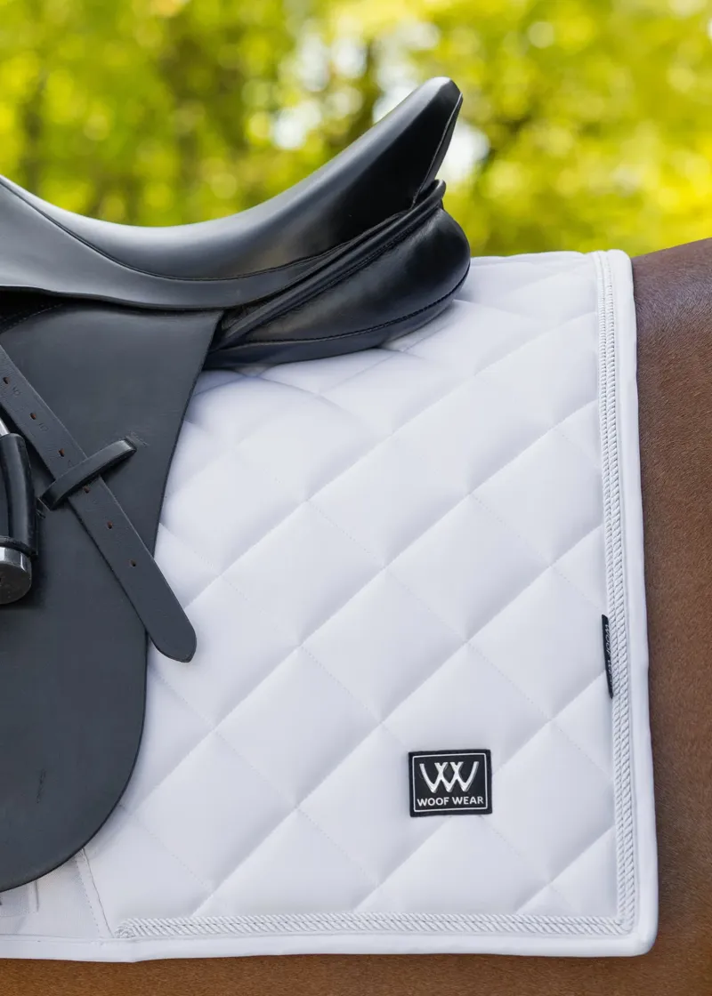 Woof Wear Vision Aura Dressage Saddle Pad - White Full -1