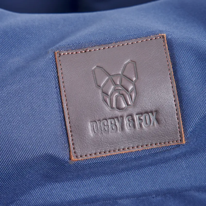 Shires Digby and Fox Nest Dog Bed - Navy-1