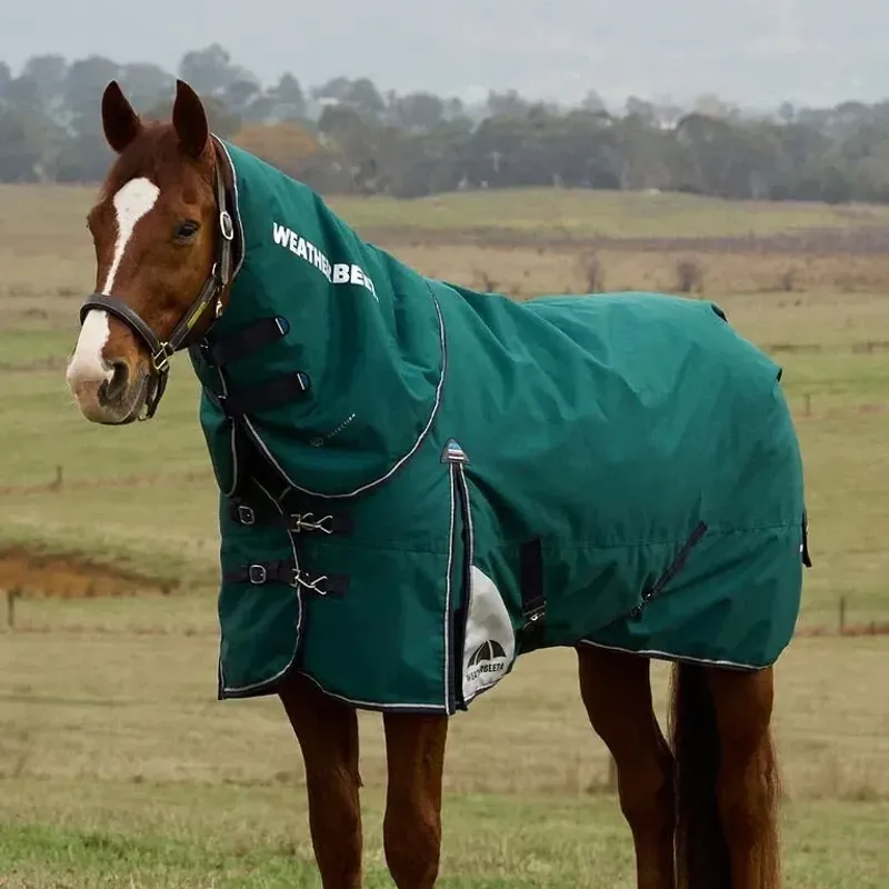 WeatherBeeta ComFiTec Plus Dynamic 0g Turnout Detach-A-Neck Rug - Forest Green