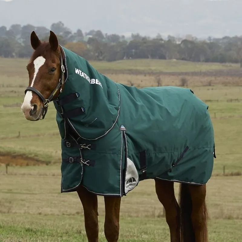 WeatherBeeta ComFiTec Plus Dynamic 100g Turnout Detach-A-Neck Rug - Forest Green