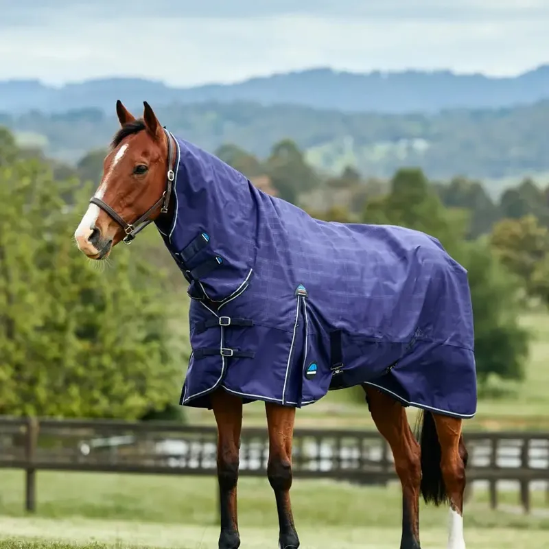 WeatherBeeta ComFiTec Prelim 100g Turnout Combo - Navy Embossed Plaid