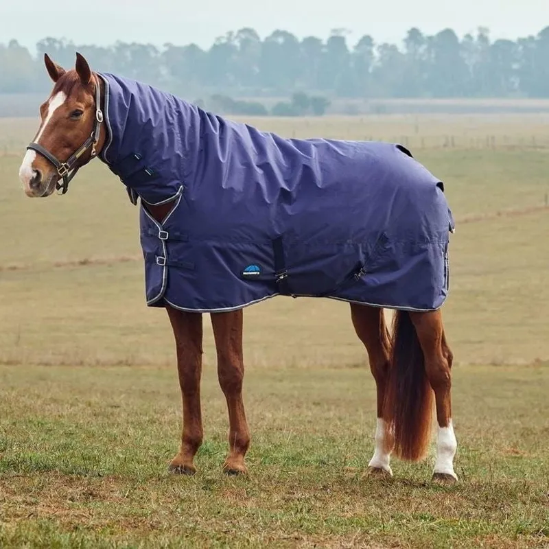 WeatherBeeta ComFiTec Tyro Turnout 220g Combo Neck Rug - Navy/Charcoal 