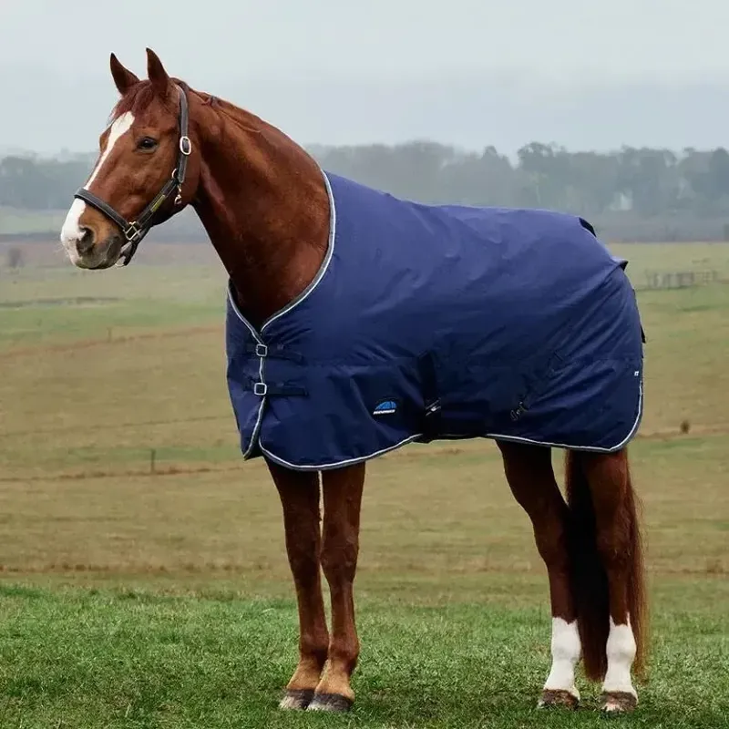 WeatherBeeta ComFiTec Tyro Turnout Standard Neck 50g Rug - Navy/Charcoal