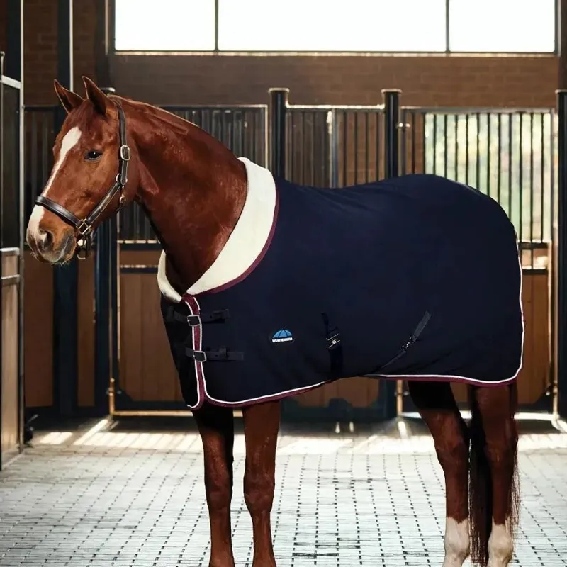 WeatherBeeta Elite Fleece Cooler - Navy/Burgundy