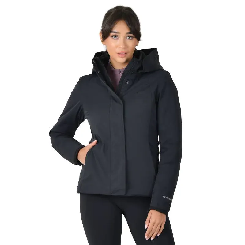 WeatherBeeta Protect Waterproof Ladies Jacket With High Neck - Navy 