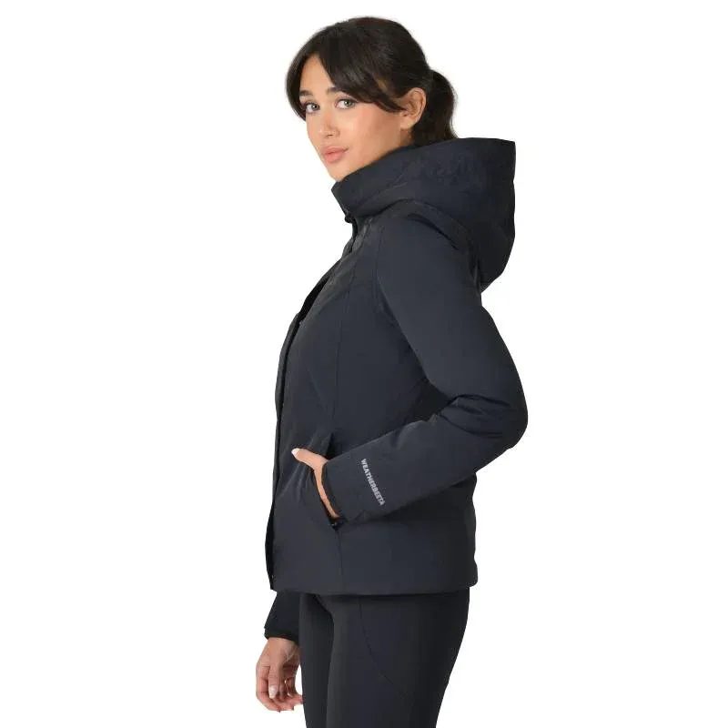WeatherBeeta Protect Waterproof Ladies Jacket With High Neck - Navy -2