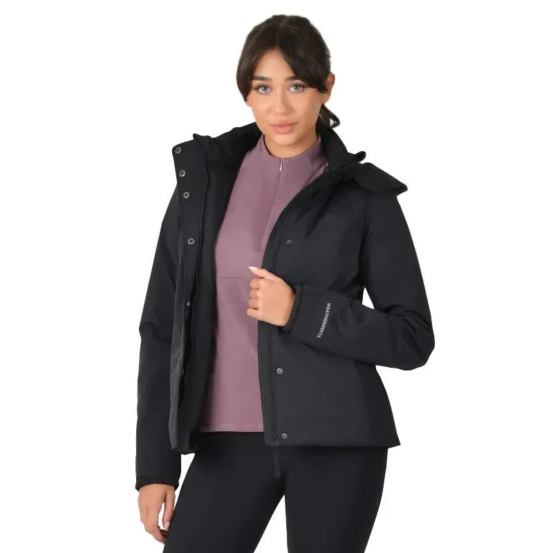 WeatherBeeta Protect Waterproof Ladies Jacket With High Neck - Navy -4
