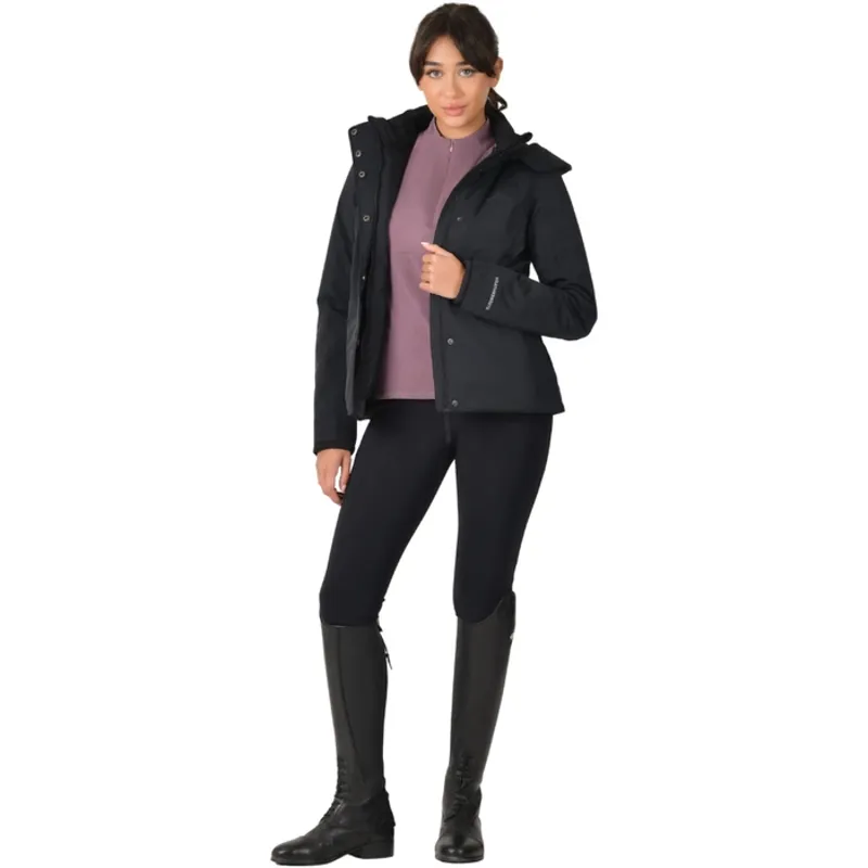 WeatherBeeta Protect  Waterproof Jacket With High Neck Ladies - Black-1