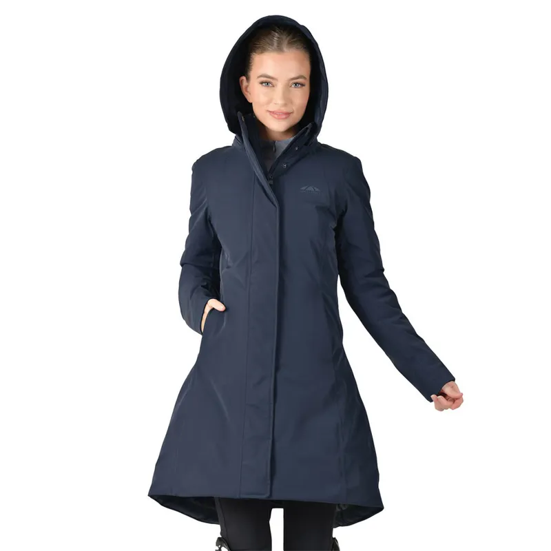WeatherBeeta All Purpose Waterproof Longline Ladies Jacket - Navy-3