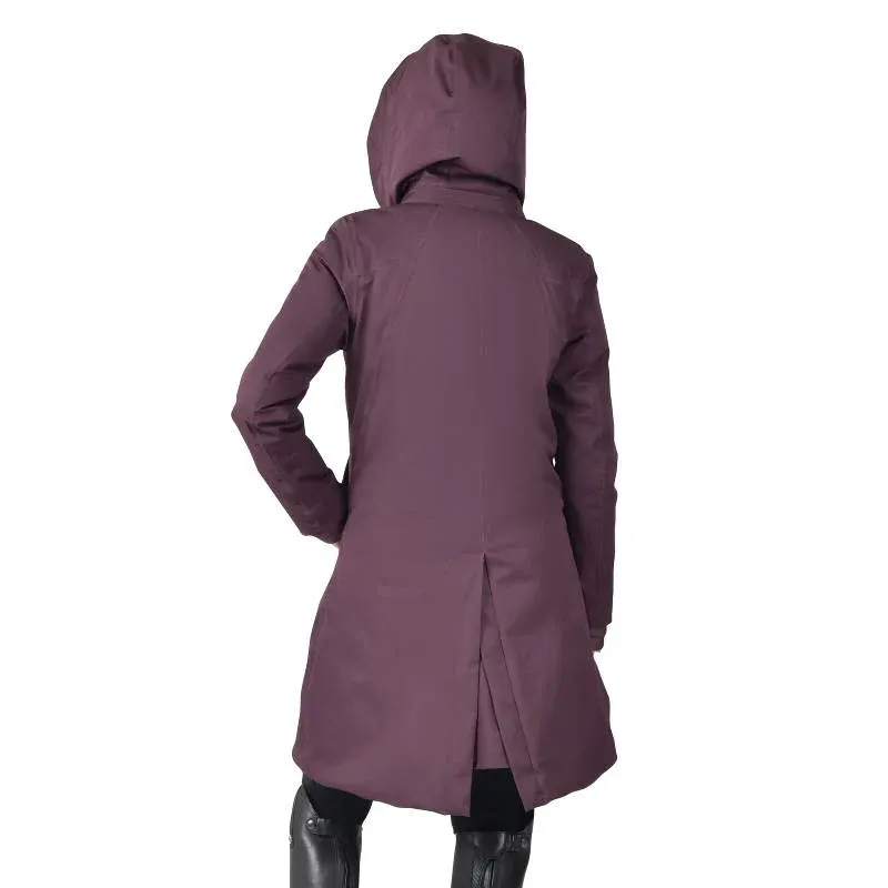 WeatherBeeta All Purpose Waterproof Longline Ladies Jacket - Mulberry-1